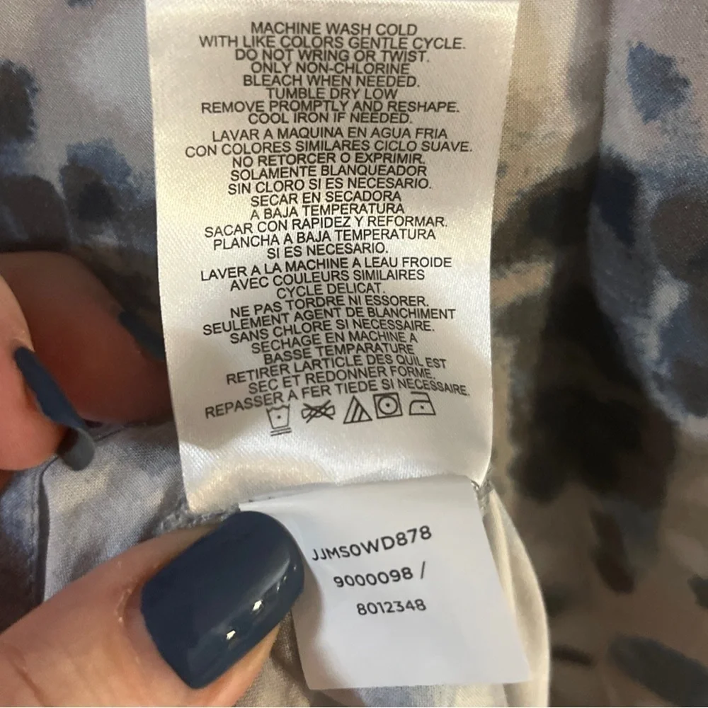 NWOT B. New York Women's Short Sleeve Dolman Wrap Dress Tie-Dye Print Size S‌ - Picture 11 of 11